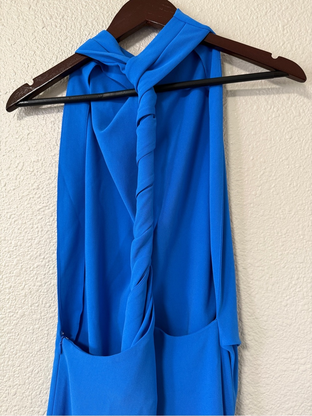 NWOT Proenza Schouler Faye Backless Gown Blue Cowl Neck Maxi Dress 10 Wedding - Picture 4 of 8